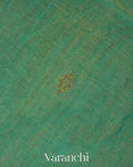 Sea Green Pure Maheshwari Silk Cotton Handloom Saree