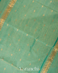 Sea Green Pure Maheshwari Silk Cotton Handloom Saree