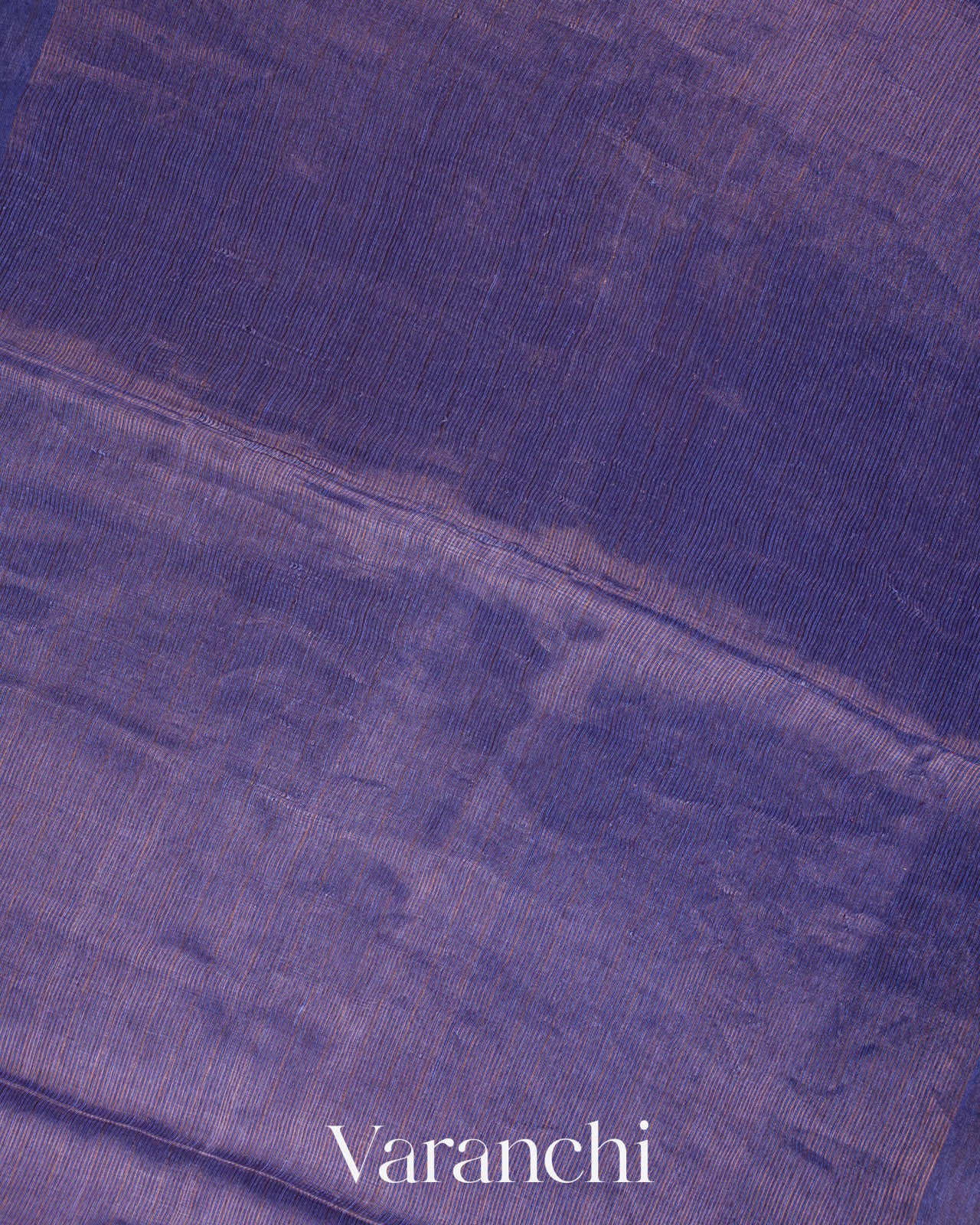 Royal Blue Jamdani Pure Silk Linen Handloom Saree