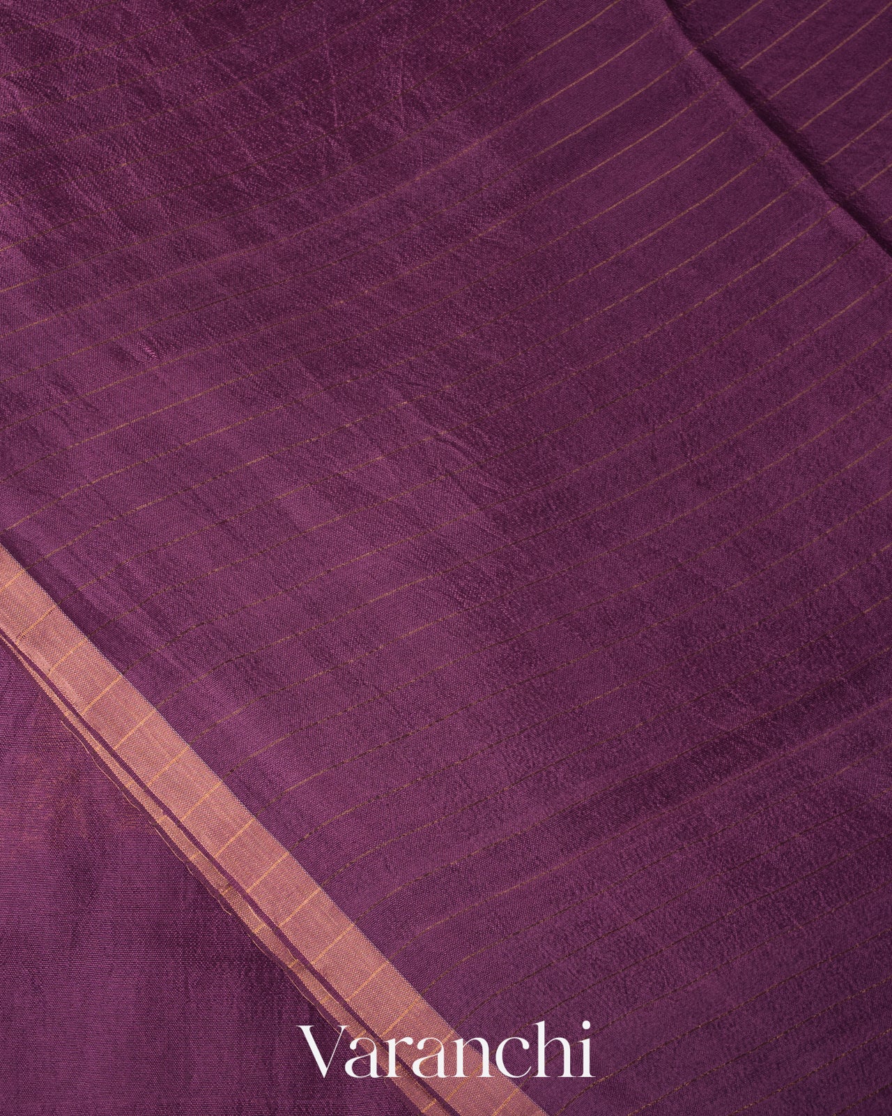 Deep Purple Pure Mulberry Silk Handloom Saree