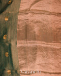 Deep Green Pure Muslin Silk Handloom Saree