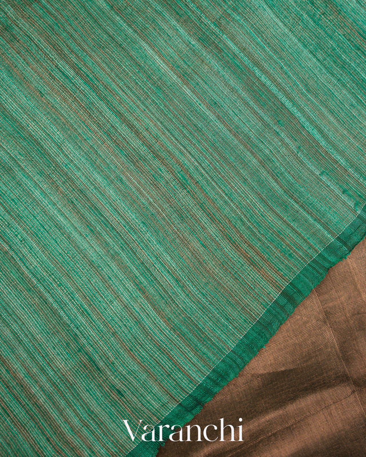 Deep Green Pure Muslin Silk Handloom Saree