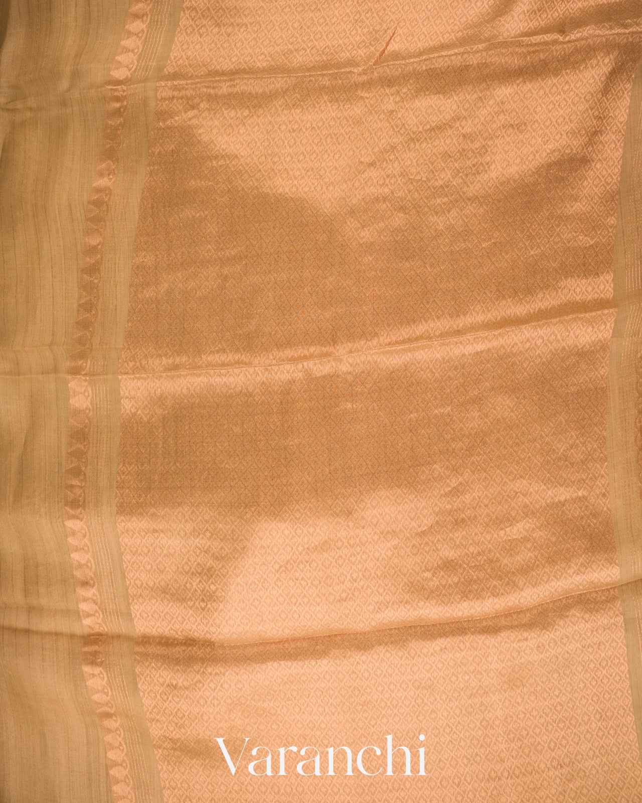 Beige Jmadani Pure Muslin Silk Handloom Saree