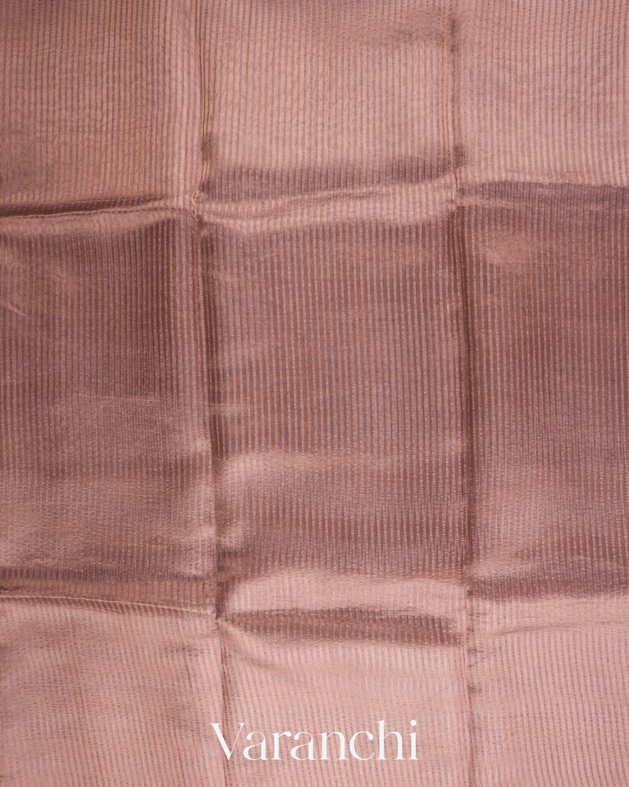Dusty Mauve Striped Pure Katan Silk Handloom Saree