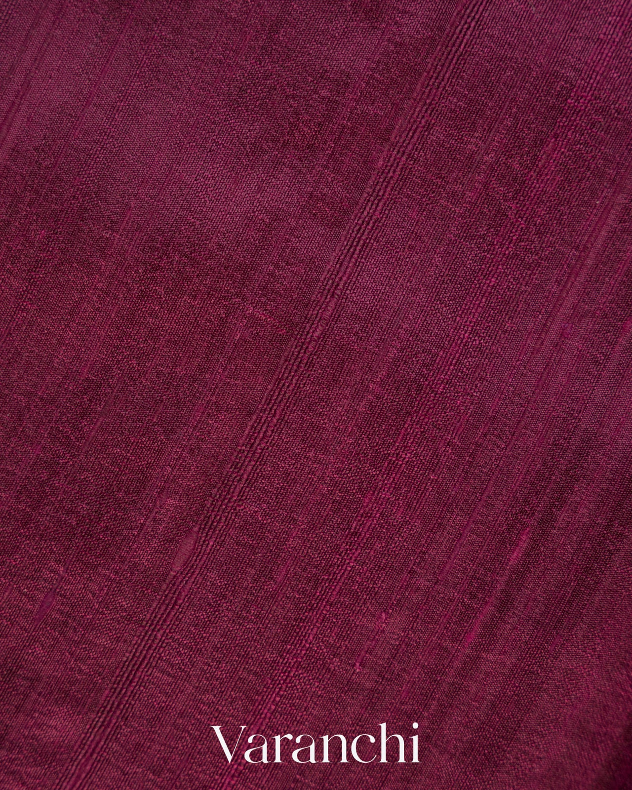 Purple Wine Pure Raw Silk Handloom Saree