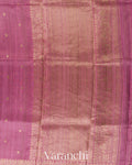 Orchid Pink Pure Raw Silk Handloom Saree