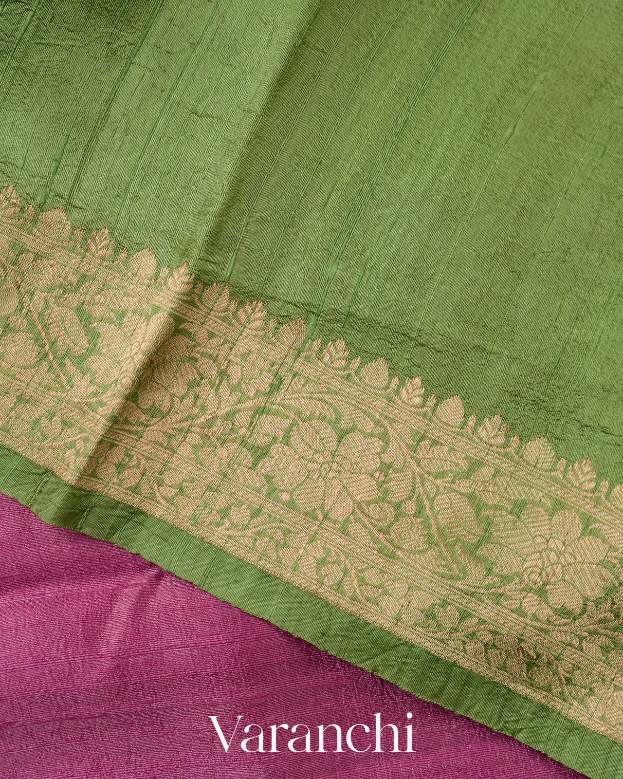 Orchid Pink Pure Raw Silk Handloom Saree