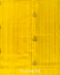 Lemon Yellow Pure Raw Silk Handloom Saree
