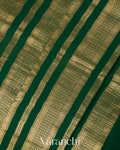 Sea Green Checkered Pure Mysore Crepe Silk Saree