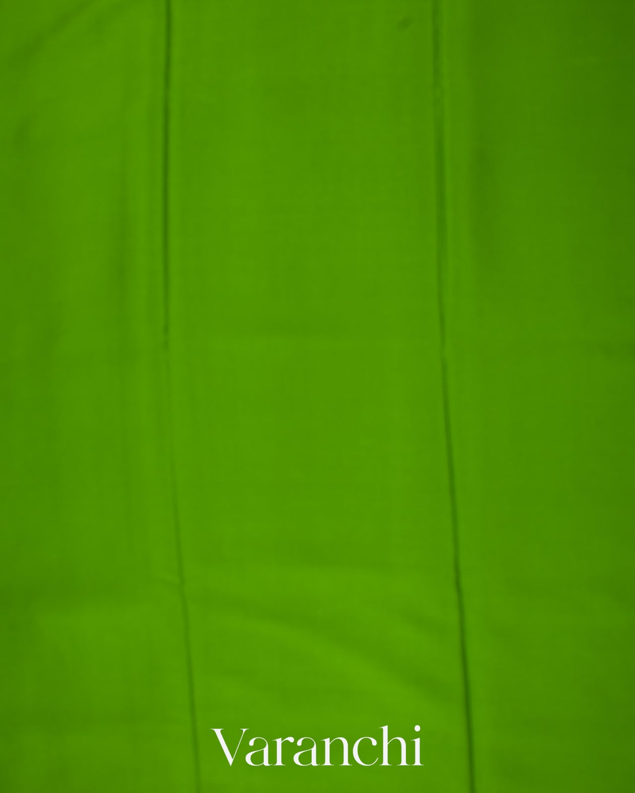 Parrot Green Pure Mysore Crepe Silk Saree