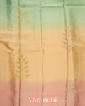 Blush Pink Ombre Pure Mysore Crepe Silk Saree