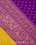 Lime Yellow Diamond Jaal Pure Crepe Silk Handloom Saree