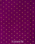 Royal Purple Pure Crepe Silk Handloom Saree