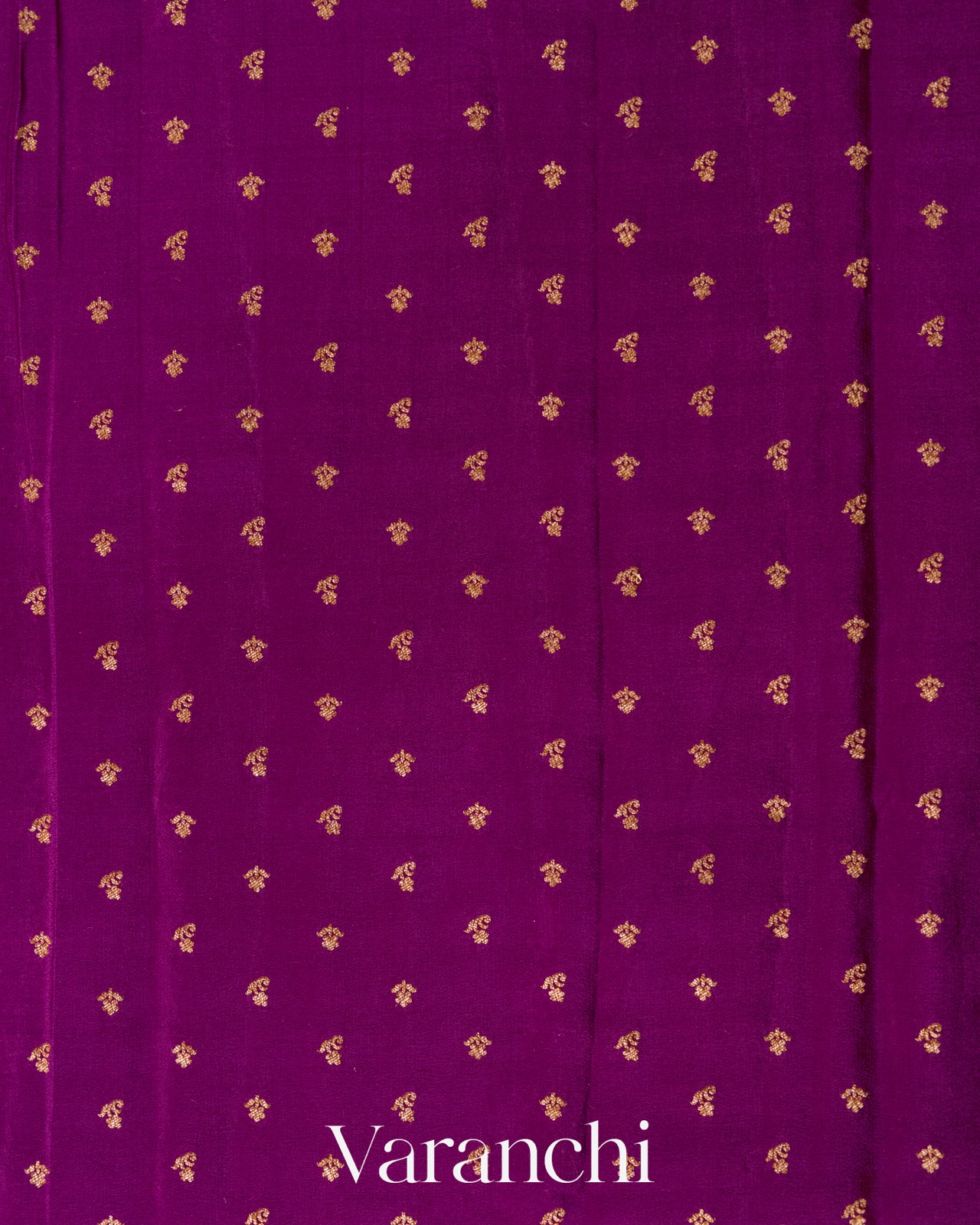 Royal Purple Pure Crepe Silk Handloom Saree