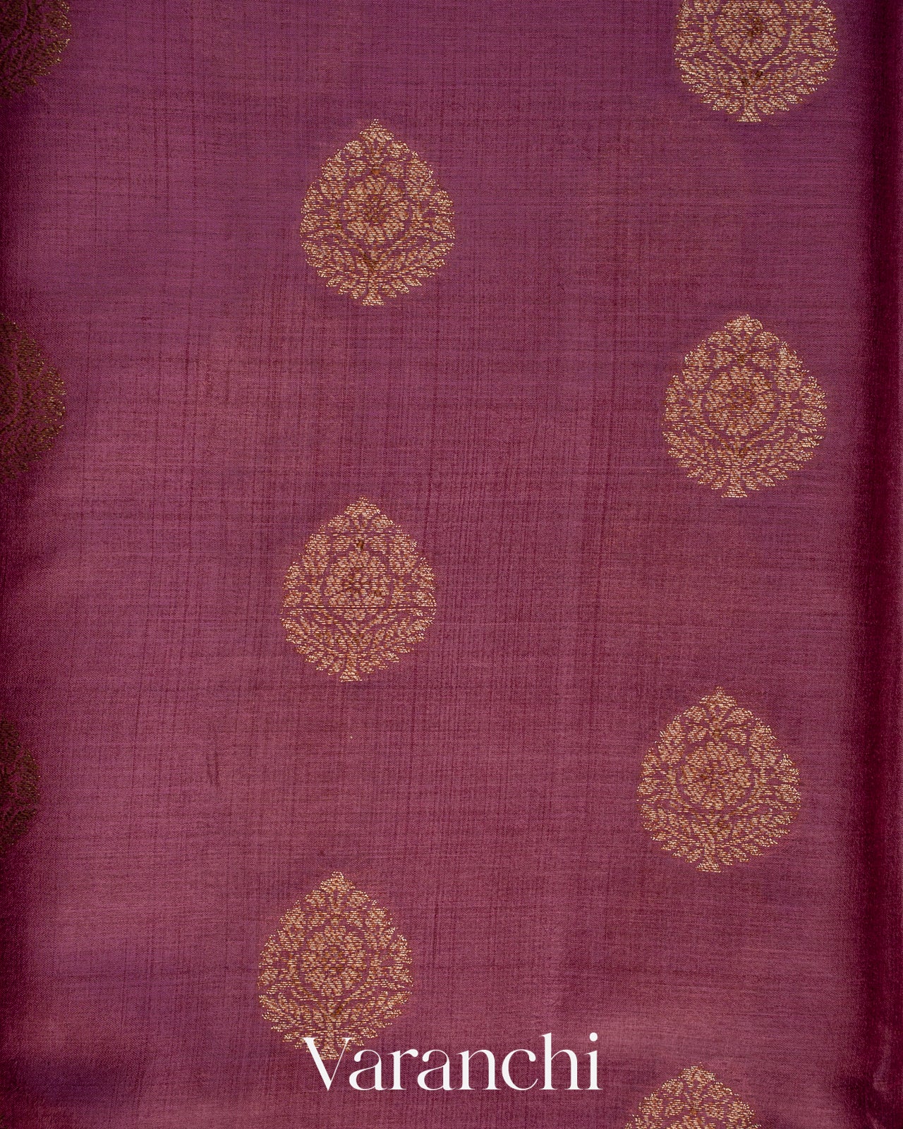 Mauve Pure Tussar Silk Handloom Saree