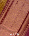 Mustard Yellow Pure Tussar Silk Saree