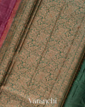 Rose Pink Pure Tussar Silk Saree
