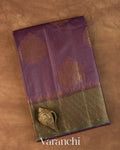Mauve Pure Tussar Silk Saree