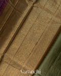 Mauve Pure Tussar Silk Saree