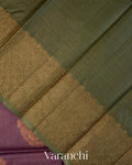 Mauve Pure Tussar Silk Saree