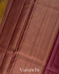 Mustard Yellow Pure Tussar Silk Handloom Saree