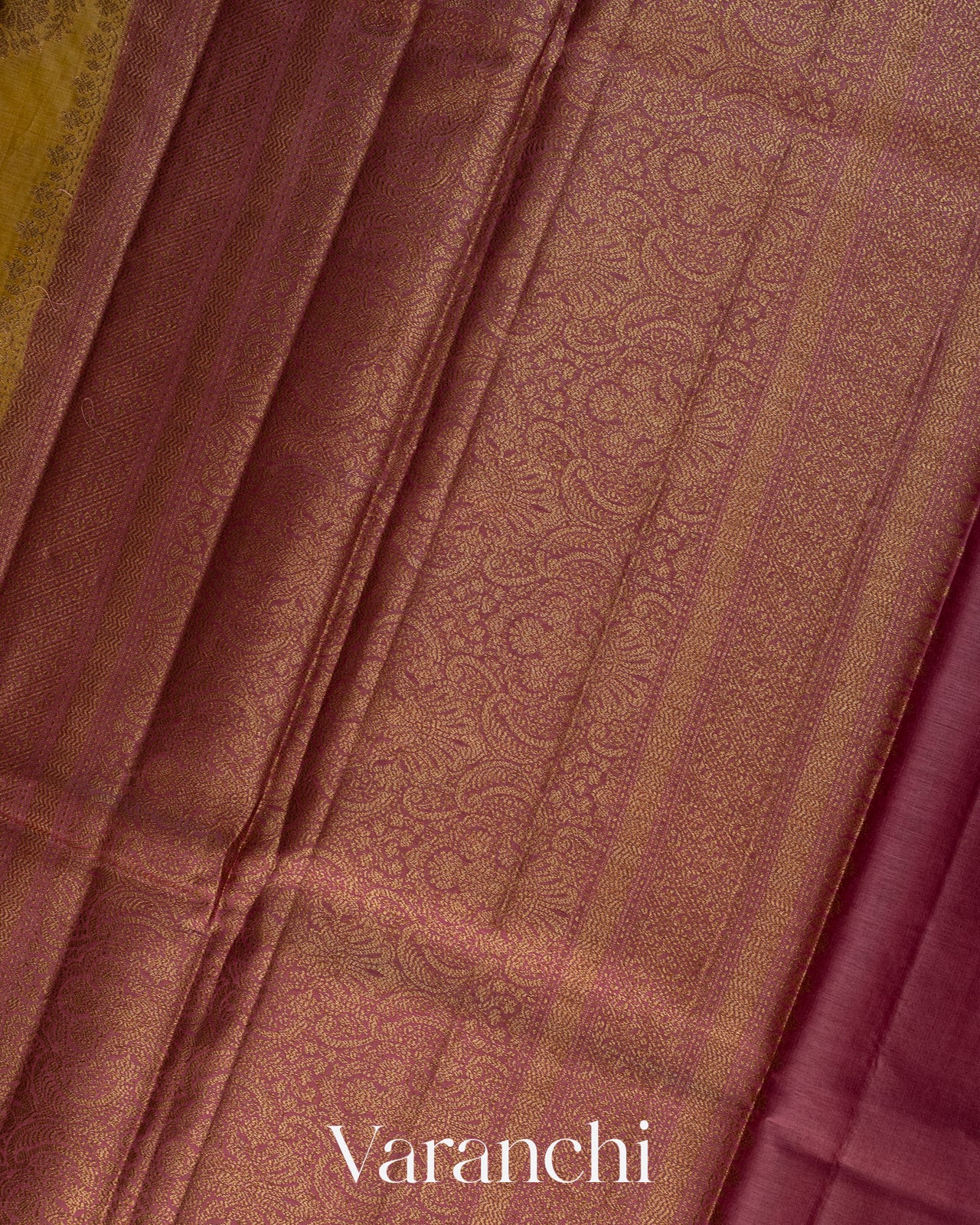 Mustard Yellow Pure Tussar Silk Handloom Saree