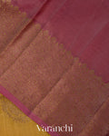 Mustard Yellow Pure Tussar Silk Handloom Saree