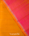 Turmeric OrangeOmbre- Dyed Pure Soft Silk Handloom Saree