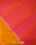 Turmeric OrangeOmbre- Dyed Pure Soft Silk Handloom Saree