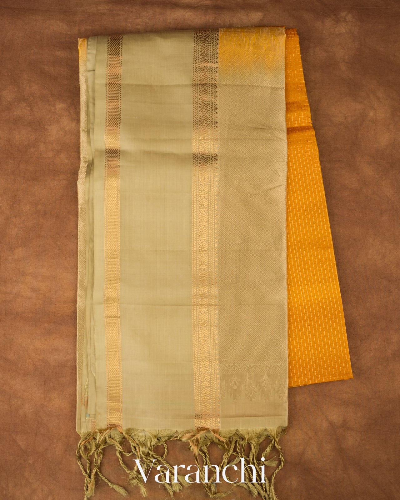 Mango Yellow Pure Soft Silk Handloom Saree