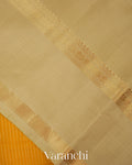 Mango Yellow Pure Soft Silk Handloom Saree