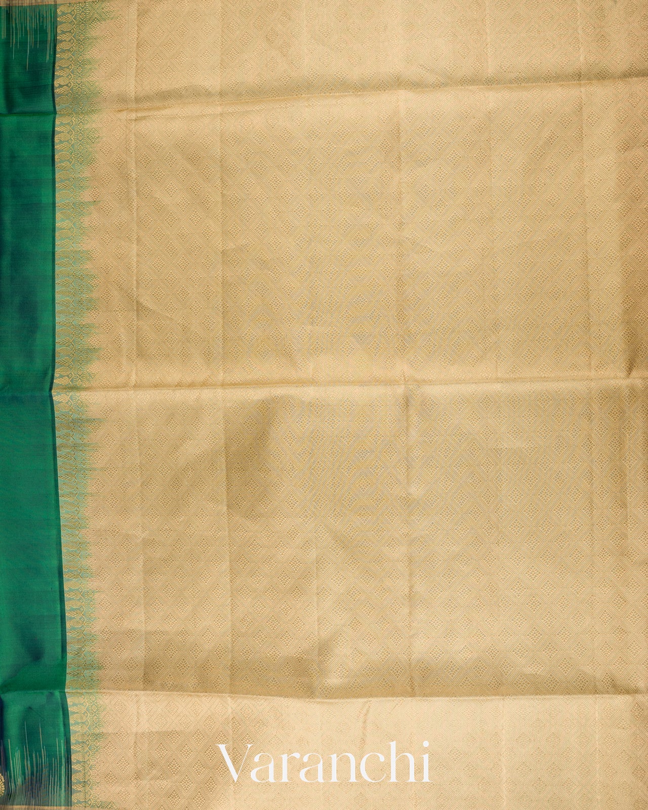 Bottle Green Pure Soft Silk Handloom Saree