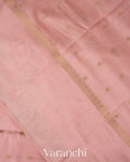 Blush Pink Pichwai Digital Printed Pure Chiniya Silk Saree