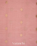Blush Pink Pichwai Digital Printed Pure Chiniya Silk Saree