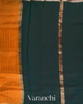 Turmeric Orange Striped Pure Katan Silk Handloom Saree