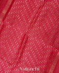 Rani Pink Sequin Embroidery Pure Muslin Silk Handloom Saree