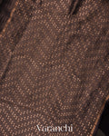 Black with Sequin Embroidery Pure Muslin Silk Handloom Saree