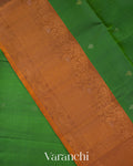 Bottle Green Pure Soft Silk Handloom Saree