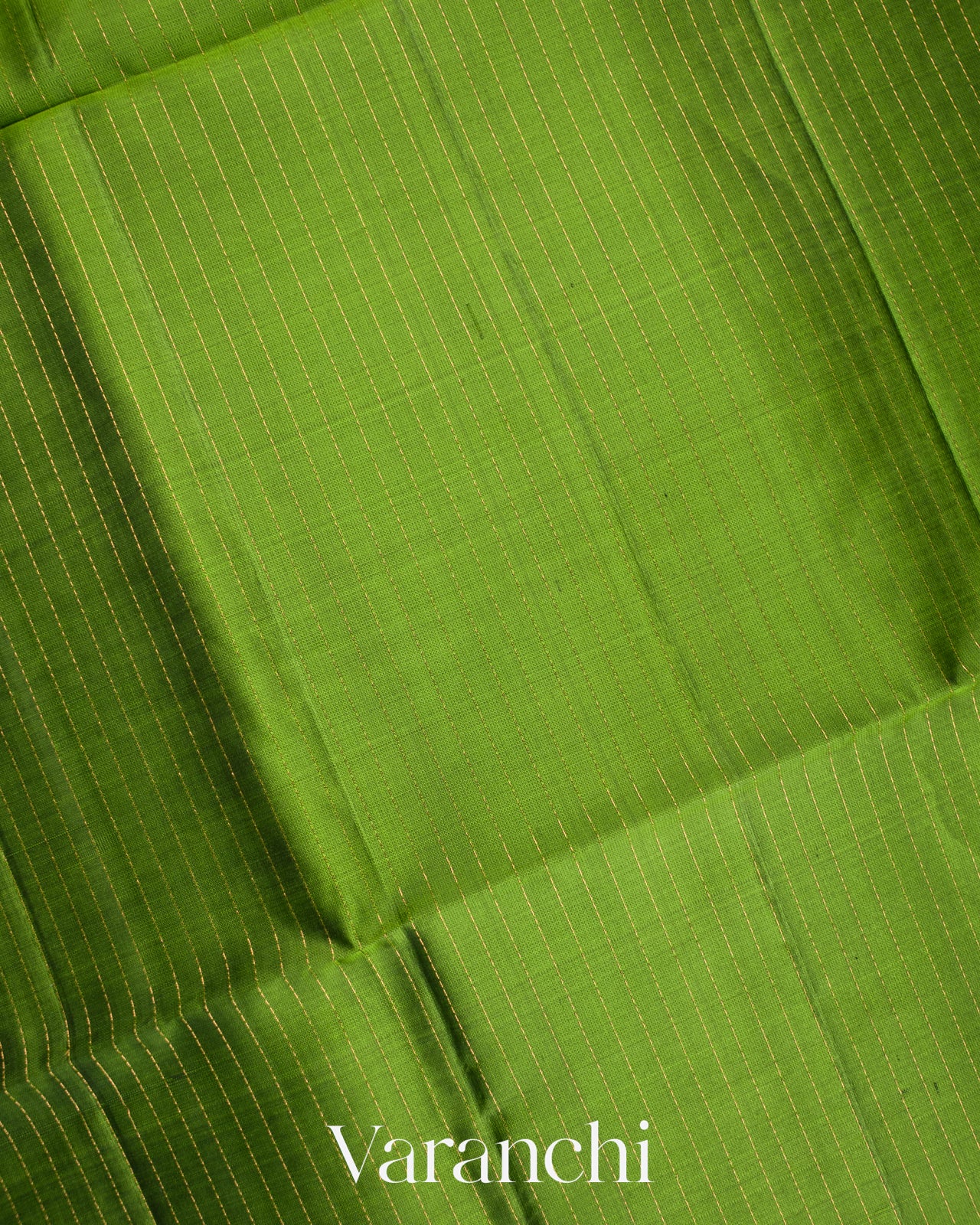 Parrot Green Pure Soft Silk Handloom Saree