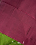 Parrot Green Pure Soft Silk Handloom Saree