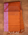Lilac Pure Soft Silk Handloom Saree