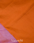 Lilac Pure Soft Silk Handloom Saree