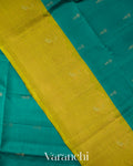 Turquoise Blue Pure Soft Silk Handloom Saree