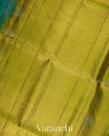 Turquoise Blue Pure Soft Silk Handloom Saree