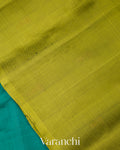 Turquoise Blue Pure Soft Silk Handloom Saree