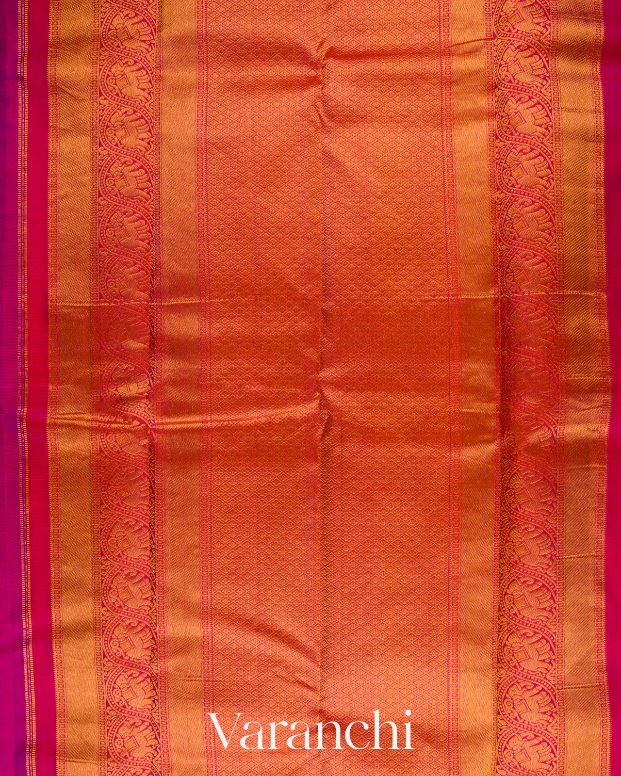 Royal Purple Pure Kanchipuram Silk Handloom Saree