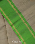Grey Pure Soft Silk Handloom Saree