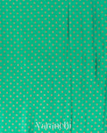 Sea Green Pure Crepe Silk Handloom Saree