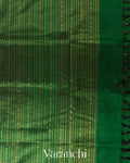 Golden Checks Pure Kanchipuram Silk Cotton Handloom Saree