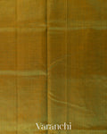 Golden Checks Pure Kanchipuram Silk Cotton Handloom Saree